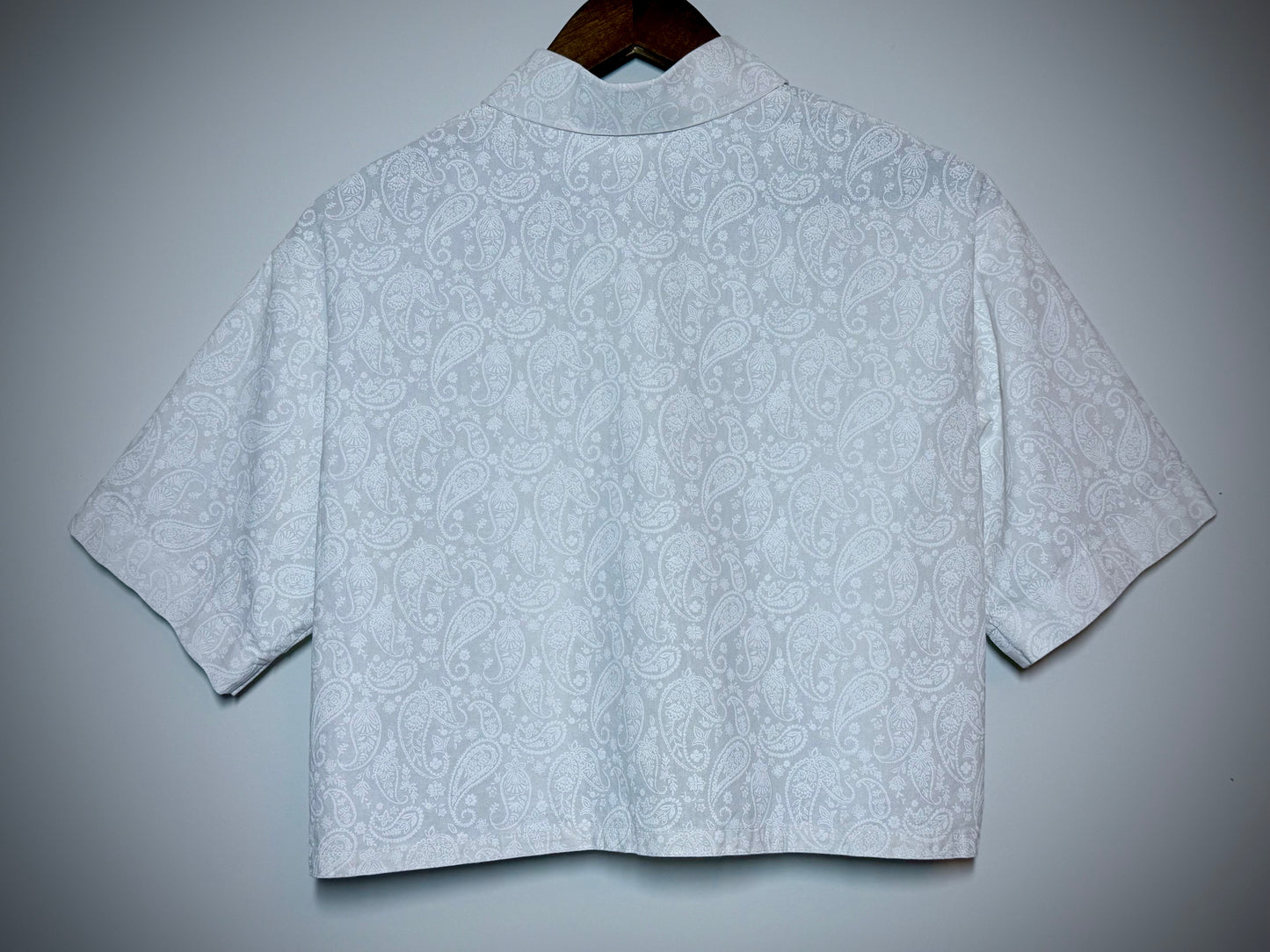 Ivory Paisley Studio Button-up