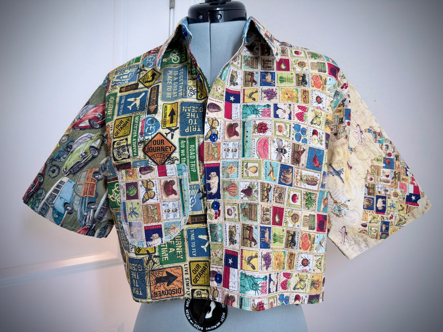 Traveler's Patchwork Studio Button-Up