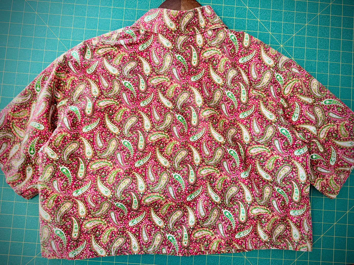 Crimson Paisley Studio Button-Up
