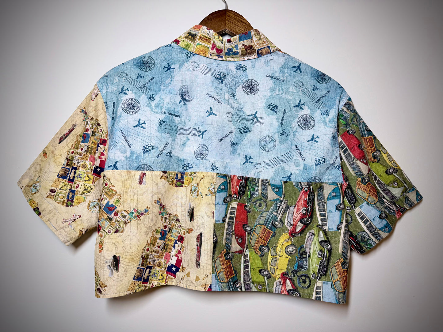 Traveler's Patchwork Studio Button-Up