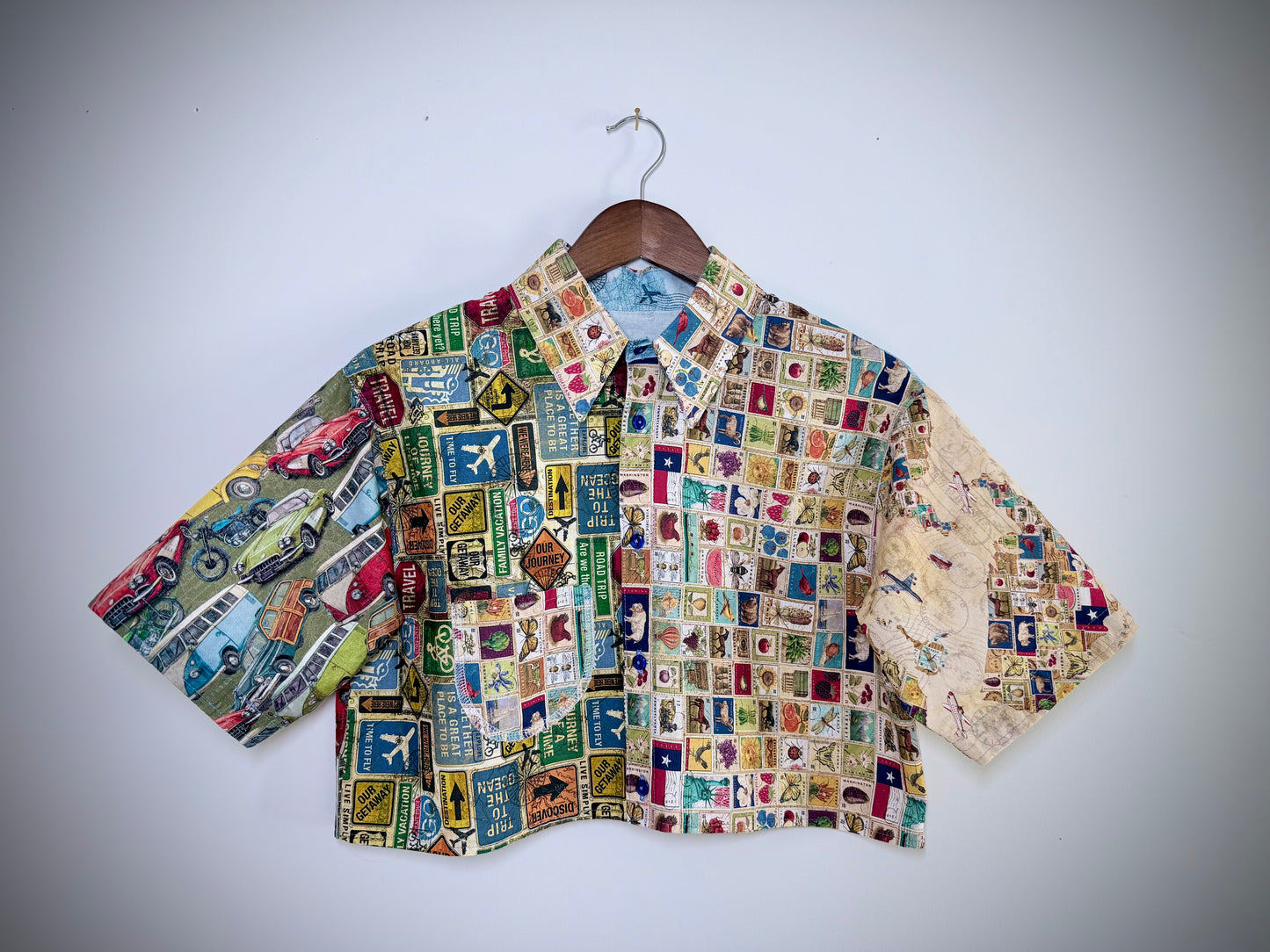 Traveler's Patchwork Studio Button-Up