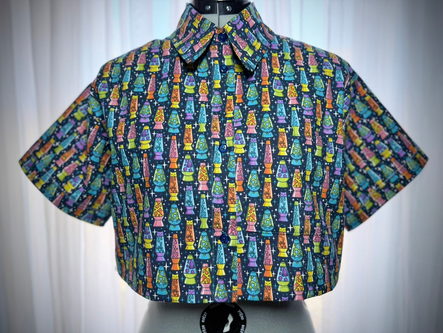 Cosmic Lava Cat Studio Button-Up