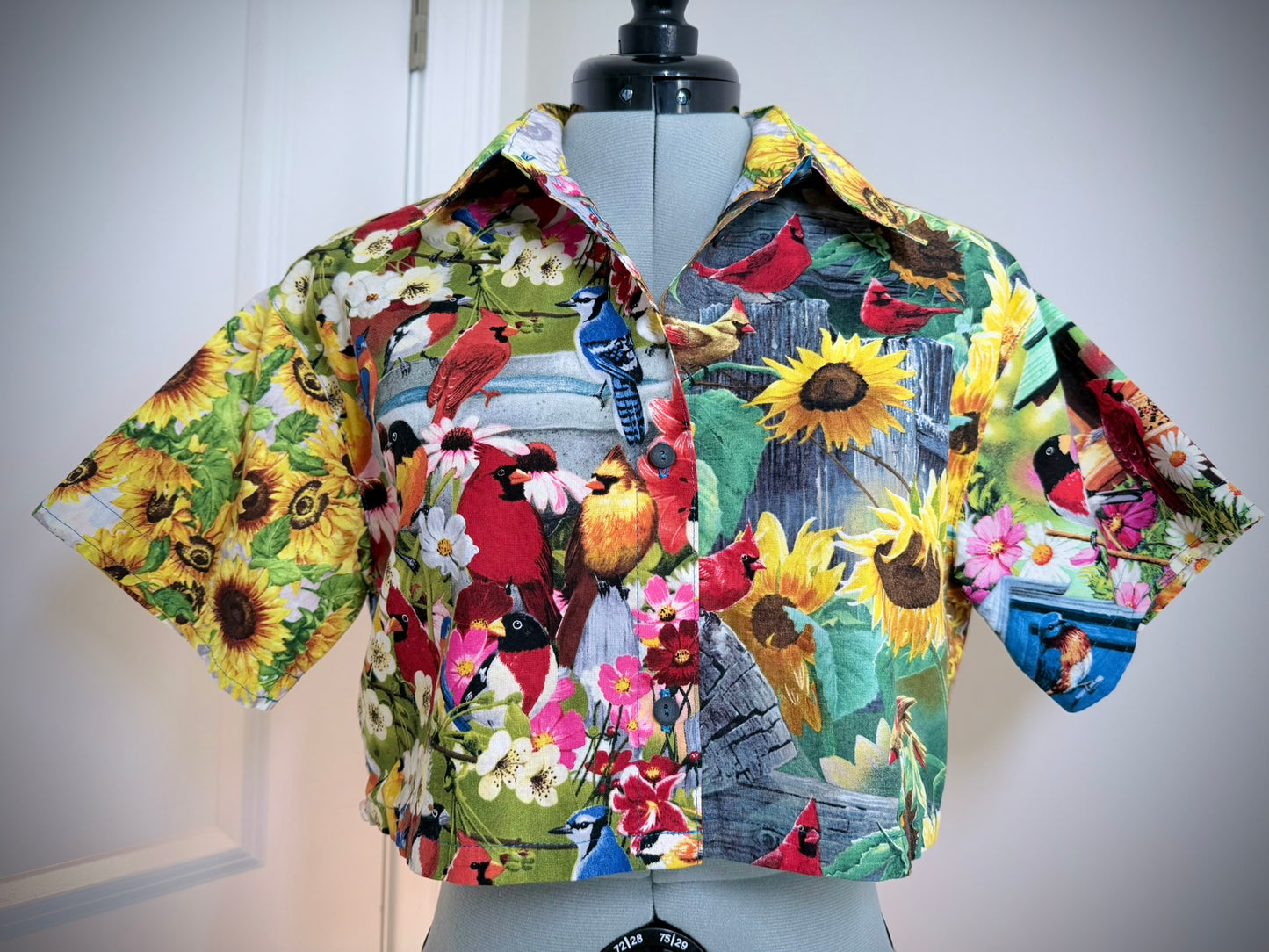 Sunflower Aviary Studio Button-Up