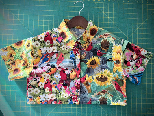 Sunflower Aviary Studio Button-Up