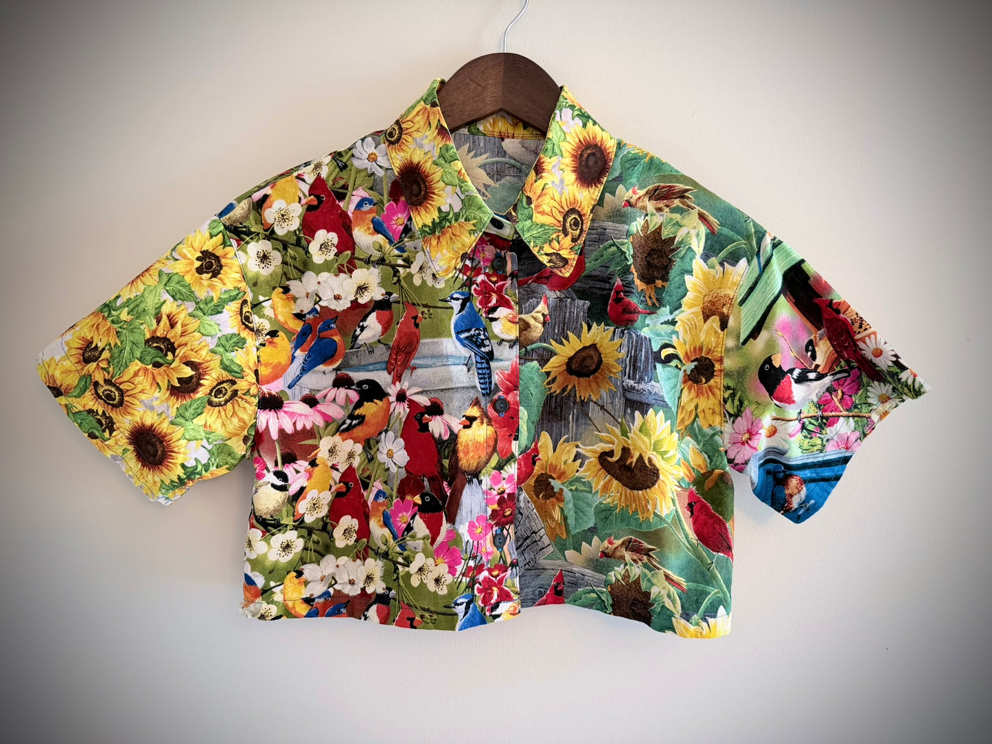 Sunflower Aviary Studio Button-Up