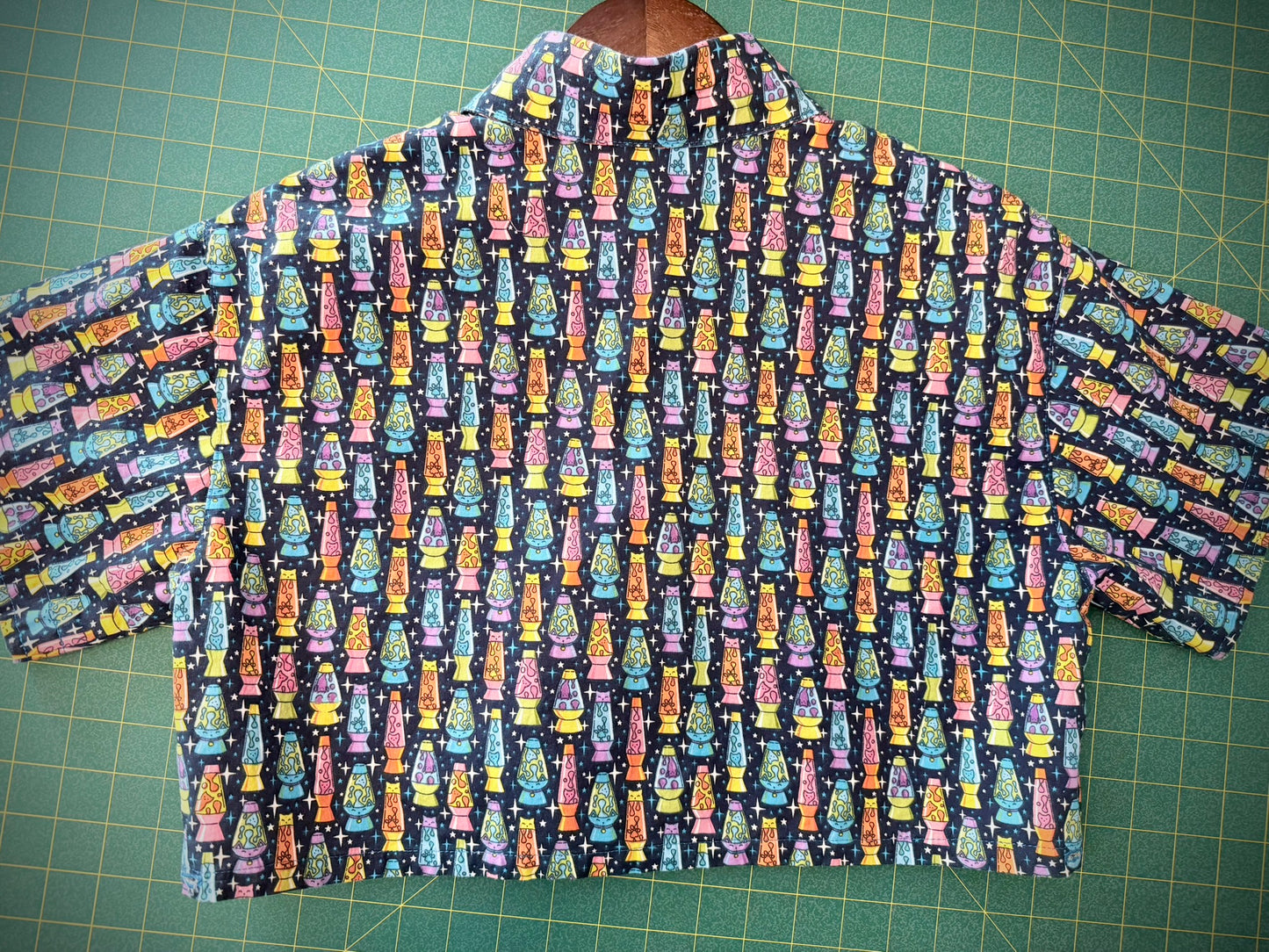 Cosmic Lava Cat Studio Button-Up