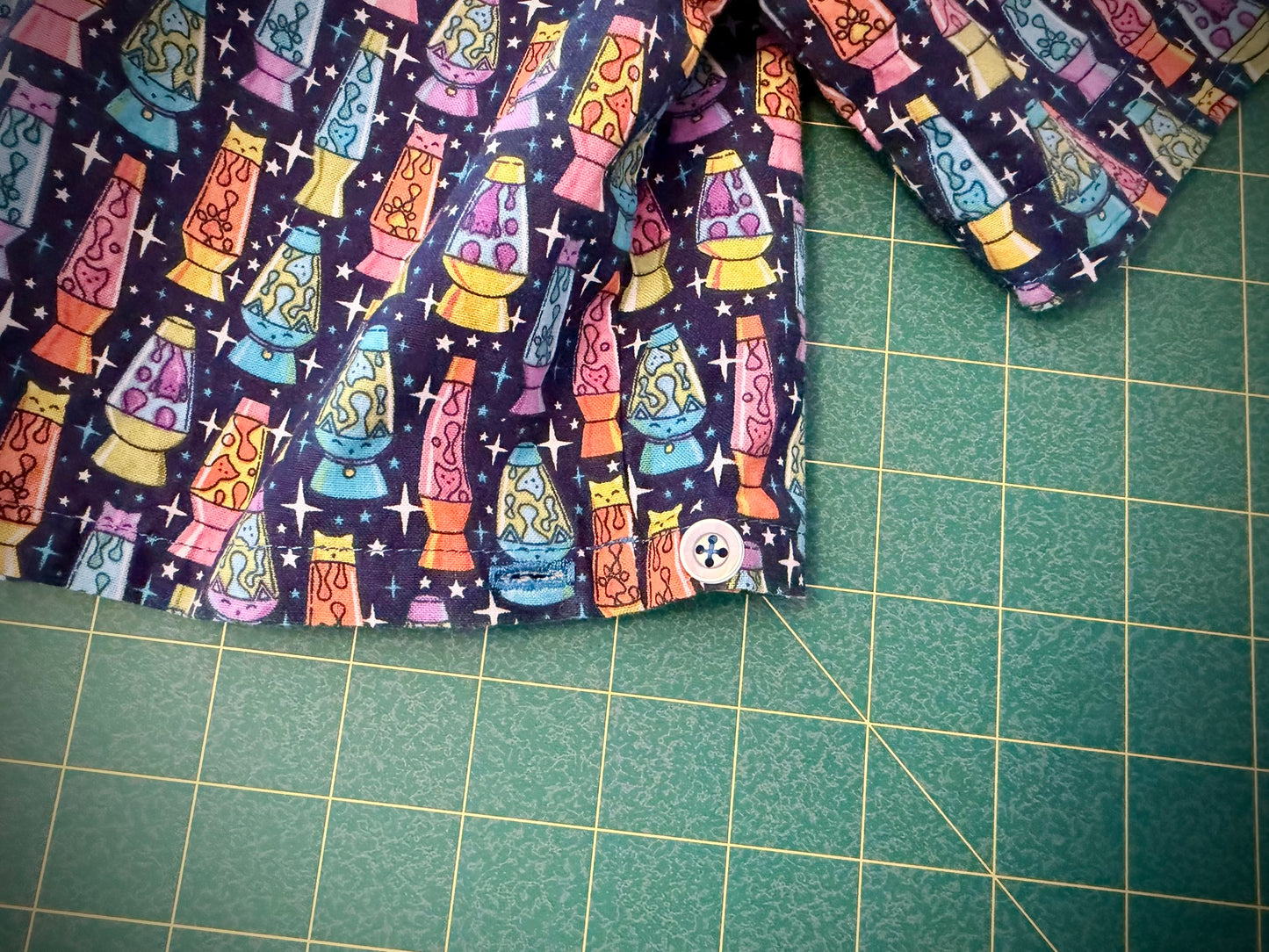 Cosmic Lava Cat Studio Button-Up